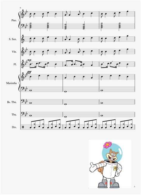 The Fun Song Sheet Music 3 Of 7 Pages Spongebob Fun Song Flute