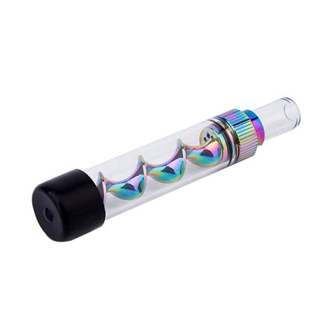 Amazon Hot Selling Product V12 Mini Round Mouth Twisty Glass Blunt Dry Herb Vape Pen With High