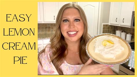 🍋easy Lemon Cream Pie🍋 Youtube