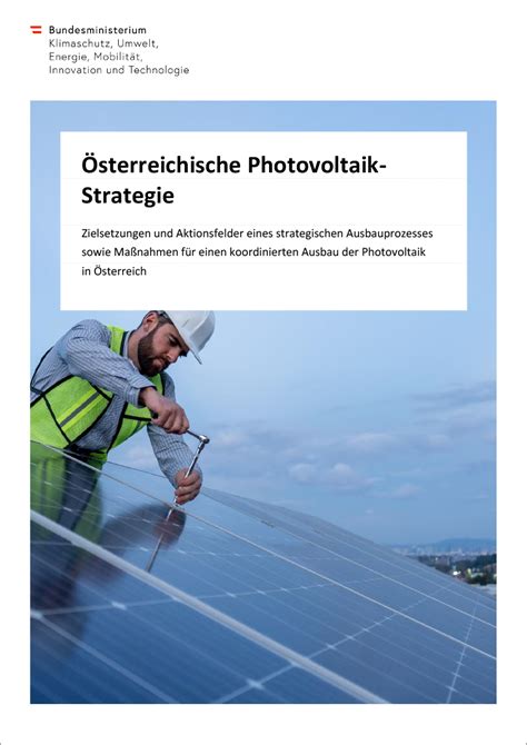 Sterreichische Photovoltaik Strategie