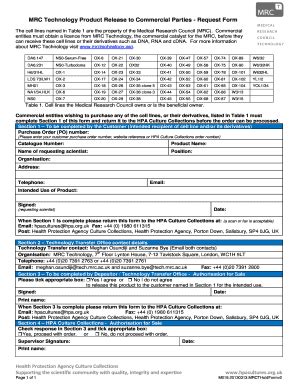 Fillable Online MRC Technology Product Release To Commercial Parties