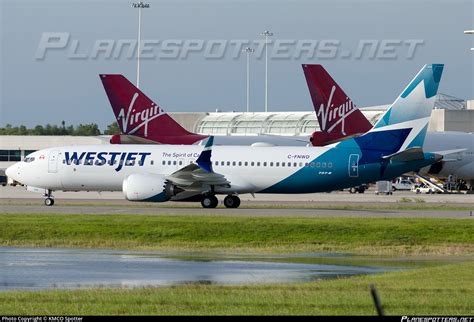 C FNWD WestJet Boeing 737 8 MAX Photo By KMCO Spotter ID 927754