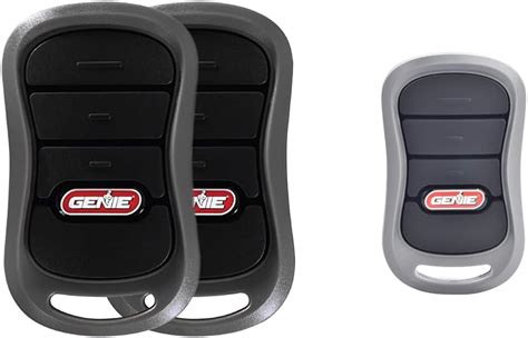 Genie 3 Button Garage Door Opener Remotes 2 Pack Each Remote Controls Up To 3 Genie Garage