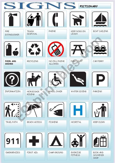Signs 2 Esl Worksheet By Gemaherlo