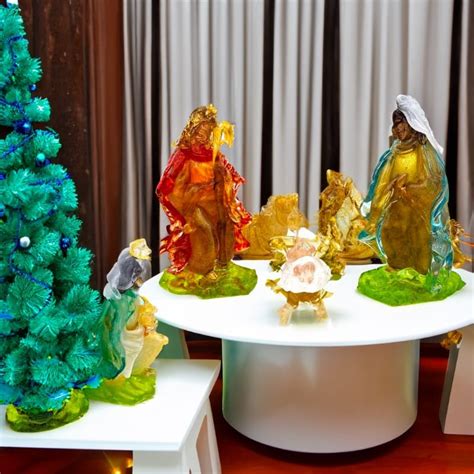 Murano Glass Nativity Scene Big Size Sculptures