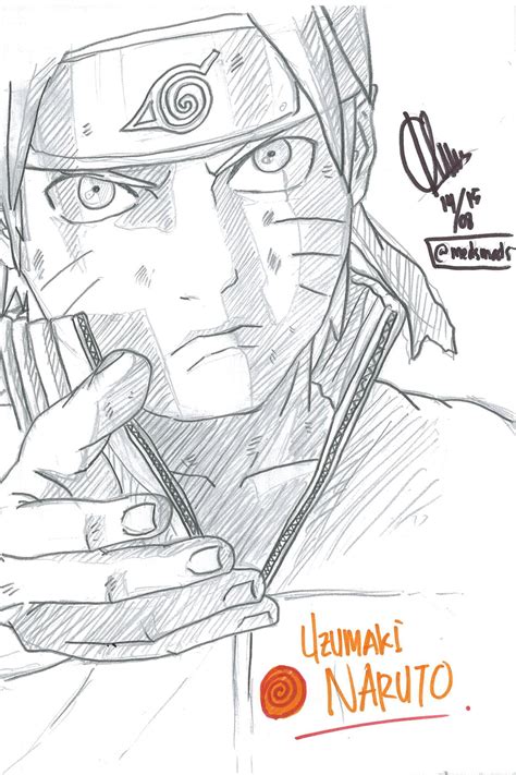 Naruto Uzumaki Sketch 1 by meds-creation on DeviantArt