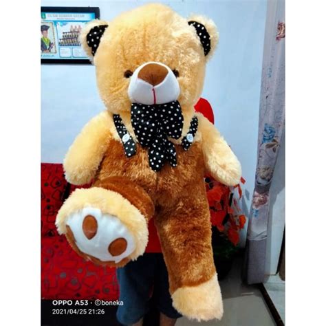 Jual Boneka Beruang Teddy Bear Jojon Telapak Jumbo Besar COD