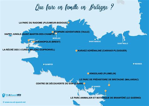 Lieux Visiter En Bretagne Que Faire O Aller Carte