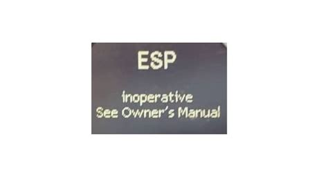 Esp Inoperative Mercedes Meaning Solutions