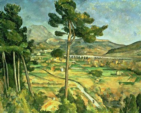 Cezanne Landscape With Viaduct Montagne Saint Victoire Paul