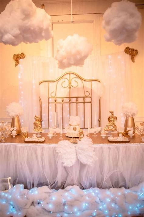 Angel Theme Baby Shower Cake Heaven Sent Baby Shower Theme Bing