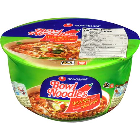 NONGSHIM BOWL NOODLES HOT SPICY FLAVOUR 농심 육개장 사발면 런던 한국식품