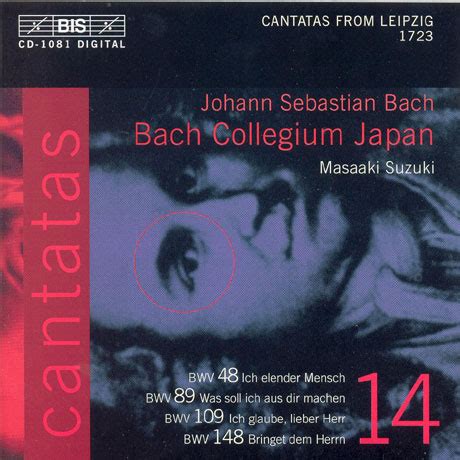 Masaaki Suzuki Bach Collegium Japan Cantatas No