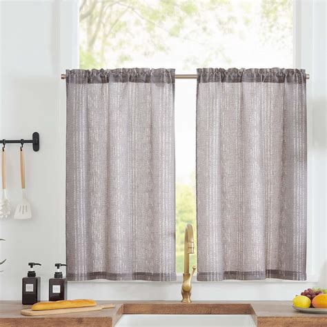 Amazon Jinchan Boho Kitchen Curtains Linen Tier Curtains Inch