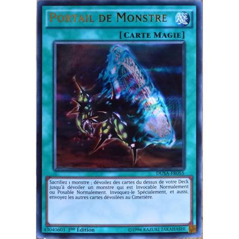 Carte YU GI OH DUSA FR055 Portail De Monstre FR Cdiscount Jeux Jouets