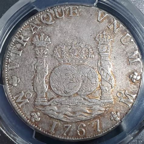 Mexico Spanish Colonial Reales Two Pillar Carolus Iii Mo Mf Pcgs