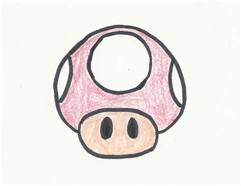 How To Draw A Mario Mushroom Steps With Pictures Wikihow