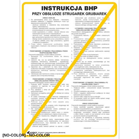 Zz Ibd Instrukcja Bhp I Ppo Bhp Dla Obs Ugi Strugarek Grubiarek