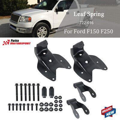 Pc Rearward Leaf Spring Shackle Bracket Hanger Set Lh Rh Side For