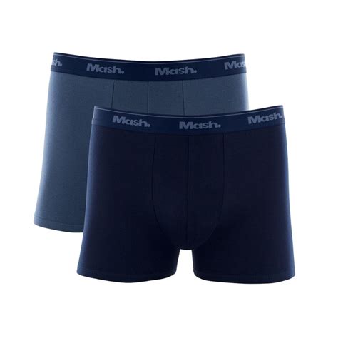 Kit 2 Cuecas Mash Boxer Masculina De Cotton Algodao Basica Lisa