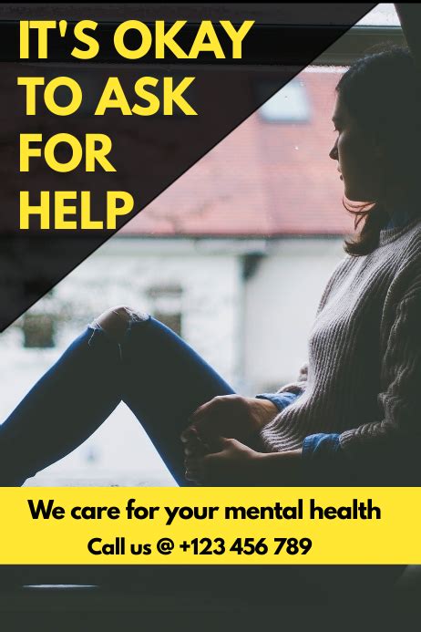 Mental Health Poster Template Postermywall