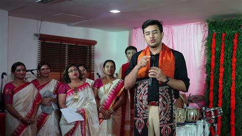 Tejasvi Surya Bengaluru South Mp Speech Talk At Bengali Cultural