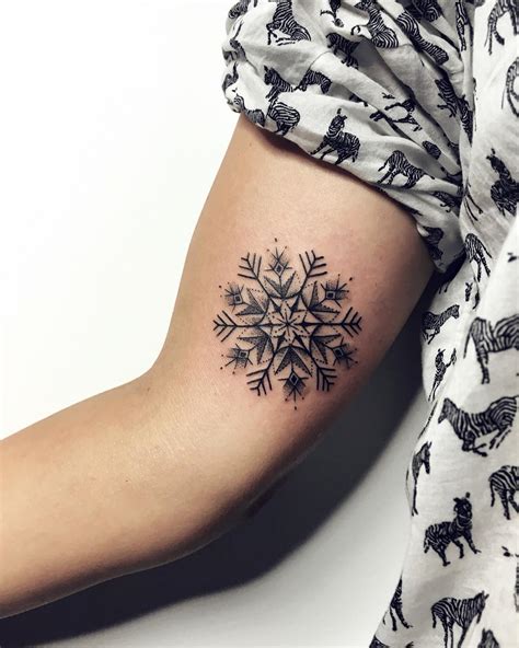 75 Cute Snowflake Tattoo Ideas Express Yourself With Icy Little Marvels