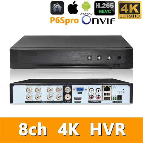 5in1 Real H.265 8ch 8M-N/4K HVR Security CCTV hybrid video recorder DVR ...