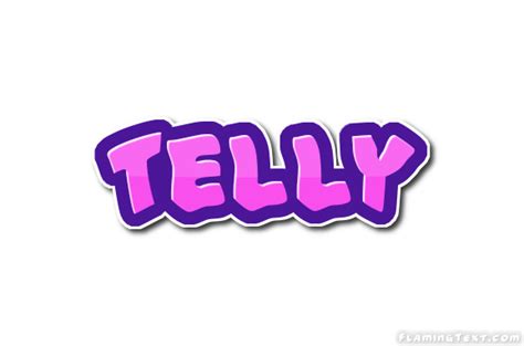 Telly ロゴ フレーミングテキストからの無料の名前デザインツール