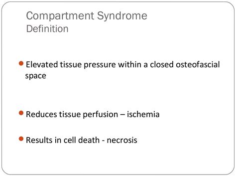 Acute compartment syndrome