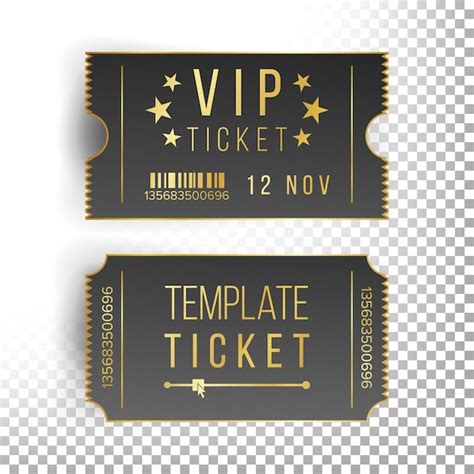 Vip Ticket Template