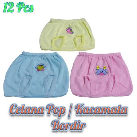 Jual Pcs Celana Pop Bayi Bordir Celana Kacamata Bayi Lusin Shopee