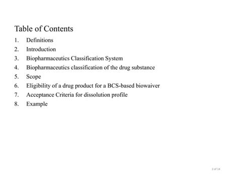 Biopharmaceutics Classification System Based Biowaivers Comparison Of