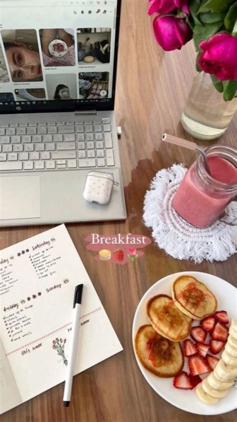 Good morning!!! Pink aesthetic vibes | Comidas nutritivas y saludables ...