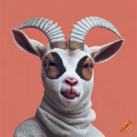 Goat Wearing Ski Mask Counting Money On Craiyon