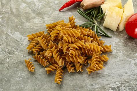 Raw Whole Grain Pasta Fusilli Stock Photo At Vecteezy