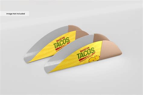 Premium Psd Mexican Taco Holder Packaging Mockup