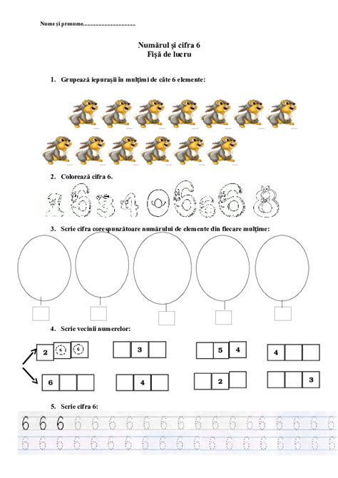 Numarul Si Cifra 2 Fisa De Lucru