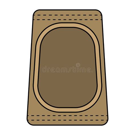 Knee Protector Side View Pictogram Vector Illustration Stock Vector