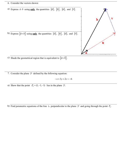 Solved 6. Consider the vectors shown: a) Express a⋅b using | Chegg.com 