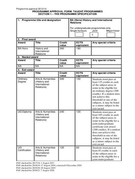 Fillable Online Programme Approval Form King S College London Fax