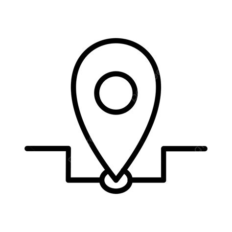 Icono De Línea De Ubicación Vector Png Dirección Gps Ubicación Png