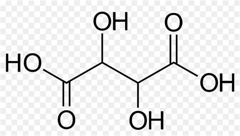 L Tartaric Acid Structure, HD Png Download - 1200x703 (#4083737) - PinPng