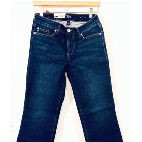 Chaps Jeans Mid Rise Crop Kick Size 829 Womens Depop