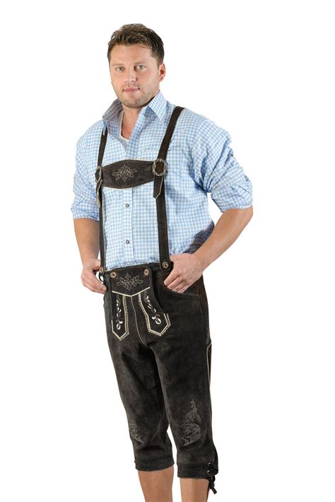 Oktoberfest Lederhosen Herren Lang Trachten Lederhosen Echt Leder