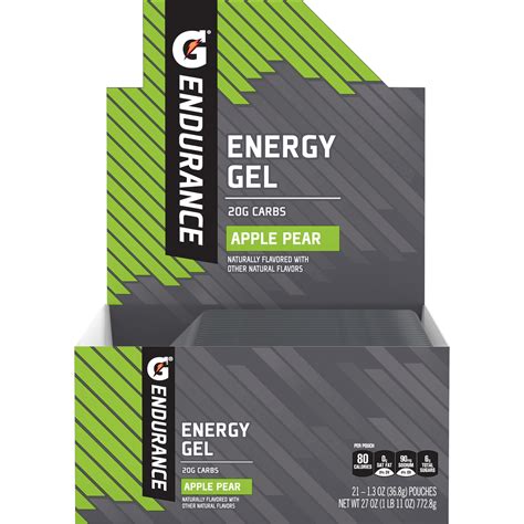 Gatorade Endurance Apple Pear Flavored Energy Gel Smartlabel™