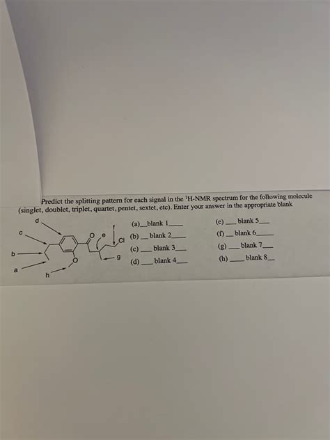 Answered Predict The Splitting Pattern For Each… Bartleby