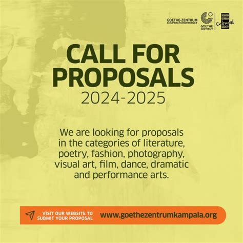 Call For Proposals 2024 2025 Goethe Zentrum Kampala