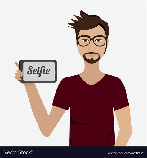 Selfie Design Royalty Free Vector Image Vectorstock