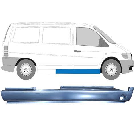 Mercedes Vito 1996 2003 Vorne Schweller Reparaturblech Rechts